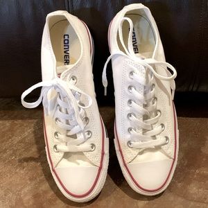 Converse sneakers.  Original white. Brand new!!  Size 8 for women.  Size 6 for m